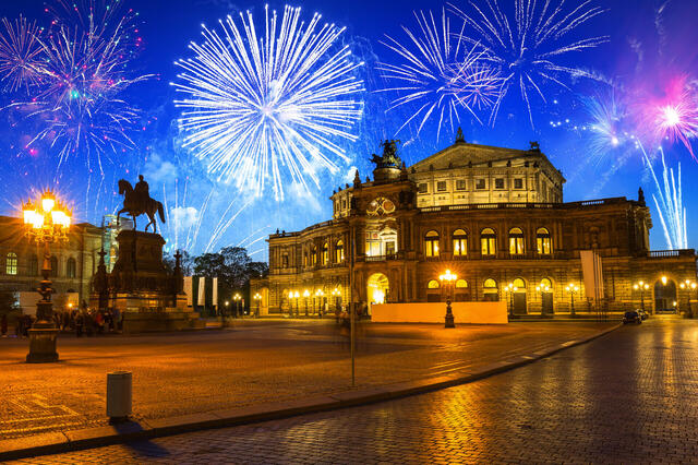 Glanzvolles Silvester in Dresden