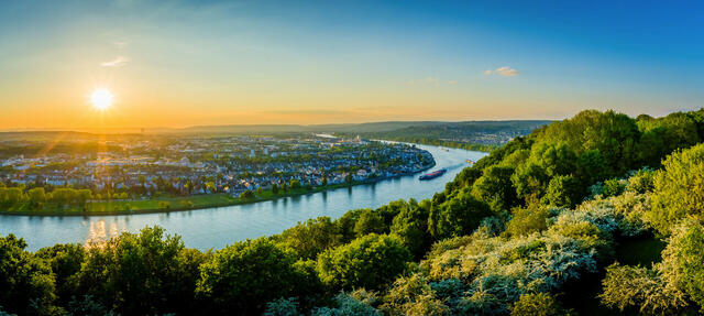 Rheinpanorama im Frühjahr