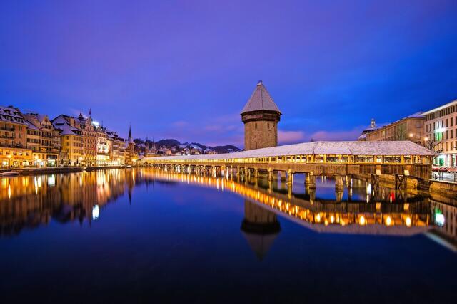 Weihnachtsidylle in Vitznau am Vierwaldstättersee