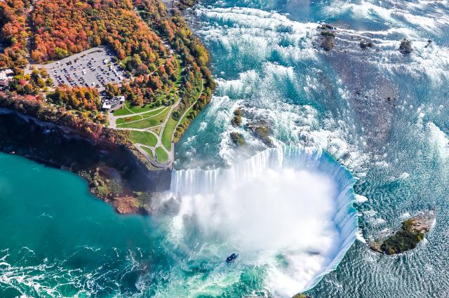 Niagara Falls aerial view Canada