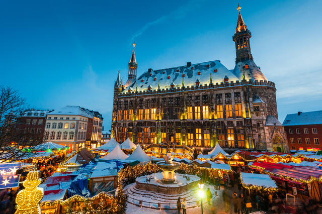 Aachen Christmas Market in December
