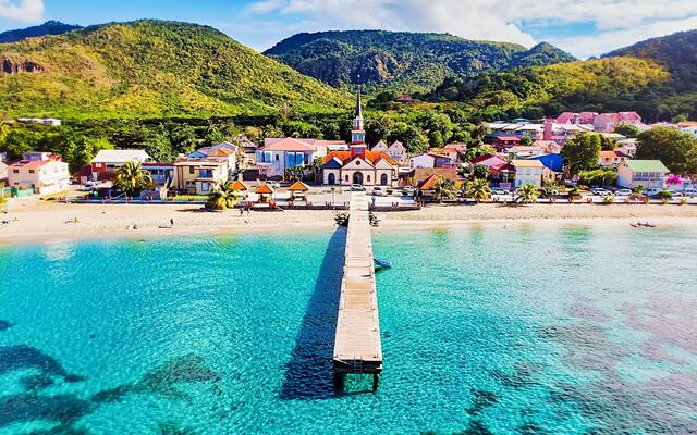 Martinique beach Anse d'Arlet stock