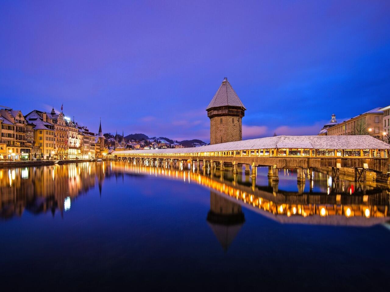 Weihnachtsidylle in Vitznau am Vierwaldstättersee