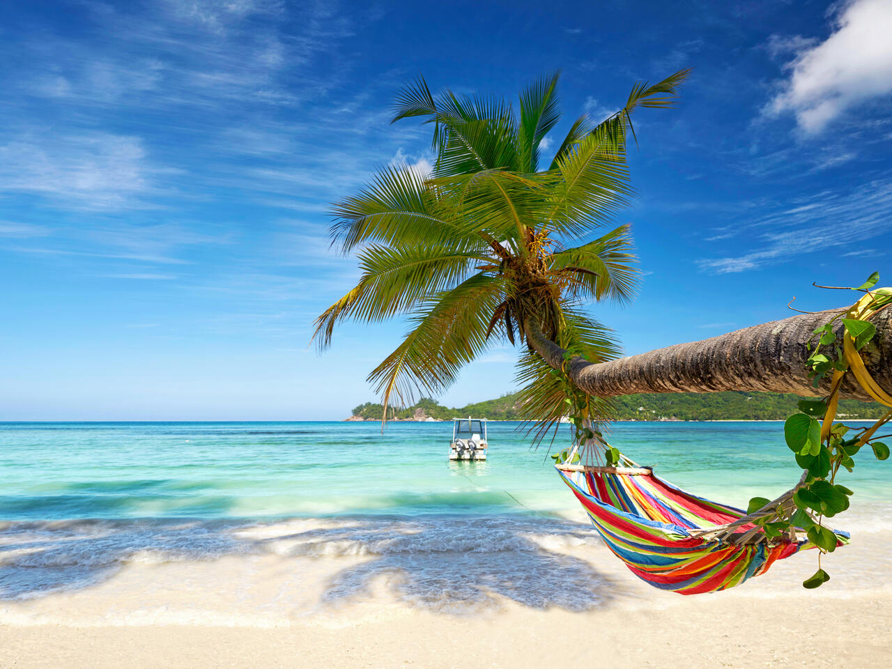 Urlaub am Strand mit Hängematte